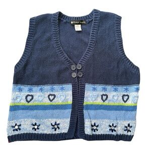 Blast Point Navy Knit Vest